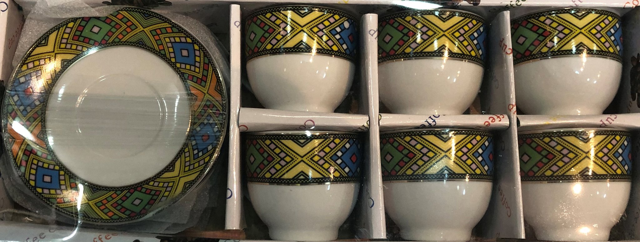 Ethiopian Eritrean Tilet Saba Traditional Art Classic Design Ethiopian Coffee Sets