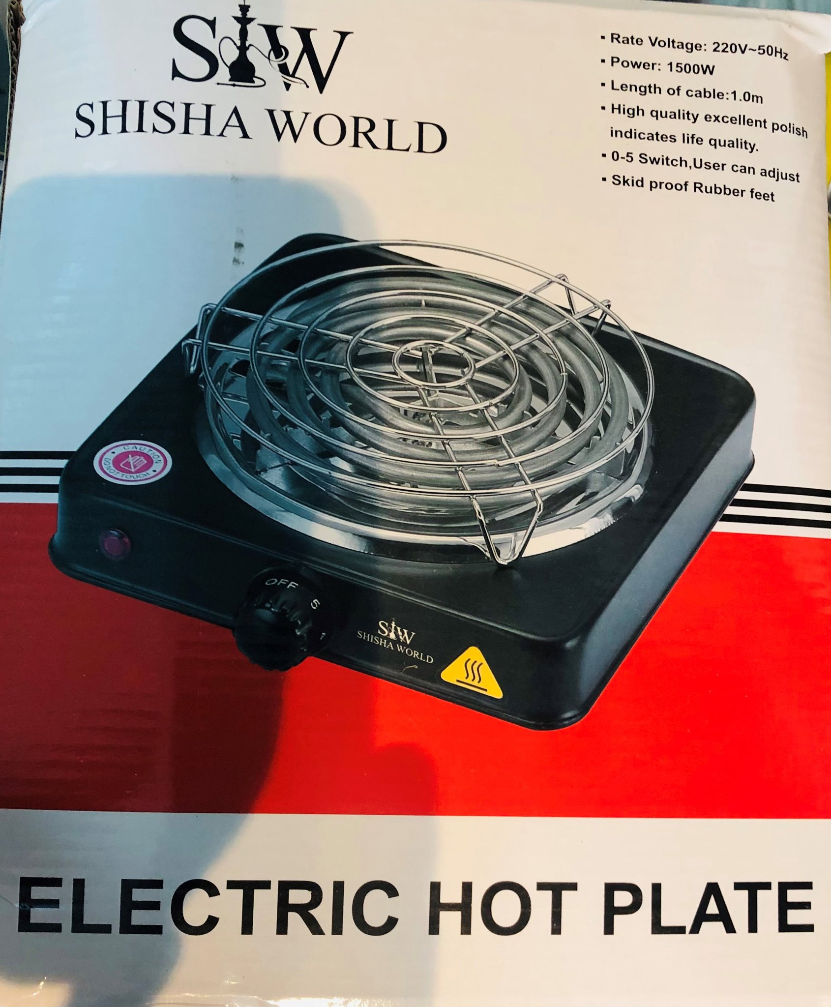 Electric Stove Iron Burner Hot Plate Home Kitchen Cooker Coffee Heater