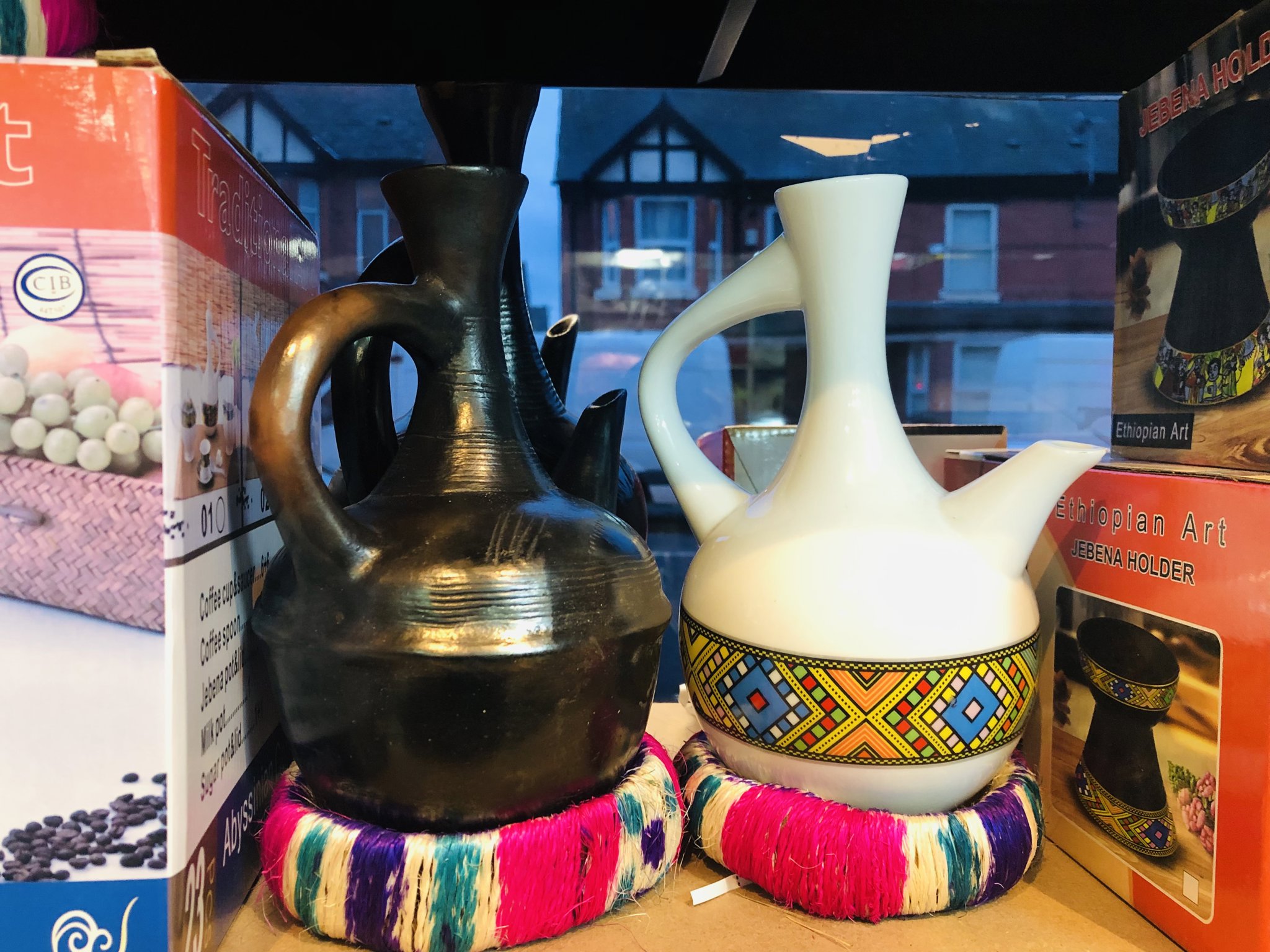 Traditional Ethiopian & Eritrean Coffee Set Ceramic